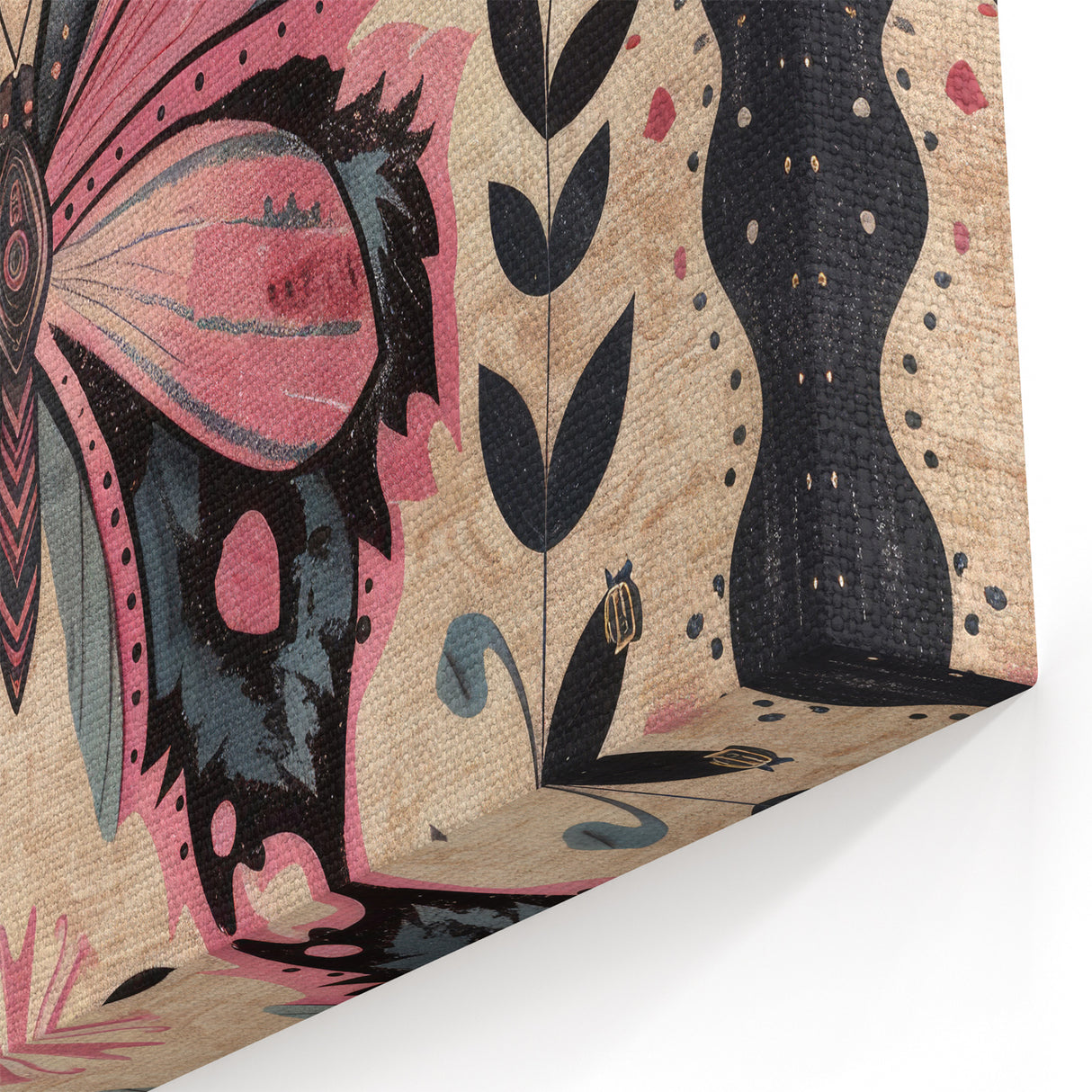 Scandinavian Butterfly Art | Elegant Floral Nordic-Inspired Wall Decor