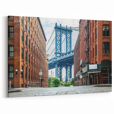 New York Wall Art – Manhattan Bridge View from DUMBO Long Island Prints