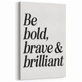 Electric Wall Art: Bold 'Be Brave' Typography for Modern Inspiration