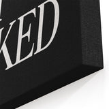 Electric Wall Art: Bold 'Get Naked' Typography for Modern Spaces