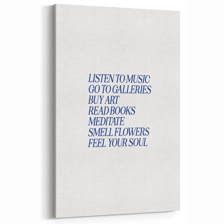 Electric Wall Art: 'Feel Your Soul' Motivational Typography Print