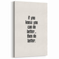 Electric Wall Art: Motivational 'Do Better' Typography for Inspiration