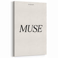 Electric Wall Art: 'Be Your Own Muse' Minimalist Motivational Print