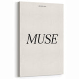 Electric Wall Art: 'Be Your Own Muse' Minimalist Motivational Print