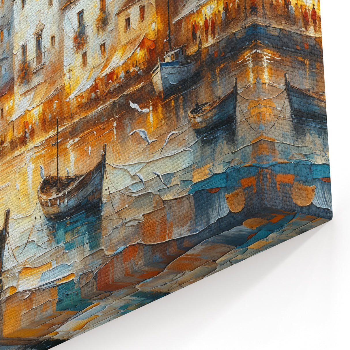 Seaside Village Coastal Wall Art – Nautical Decor for Home Interiors