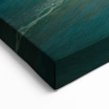 Beach-Themed Art – Sunlit Ocean Waves Coastal Wall Art for Nautical Décor