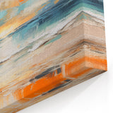 Coastal Wall Art – Vibrant Sunset Beach Ocean Art Print for Nautical Décor