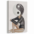 Modern Coastal Wall Art - Yin Yang Woman Beach-Themed Nautical Print