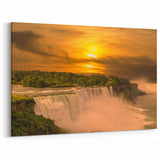 Niagara Falls Scenic Print - Stunning Sunset New York Wall Art