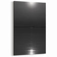 Coastal Wall Art - Moonlight Reflection on Water Black and White Print