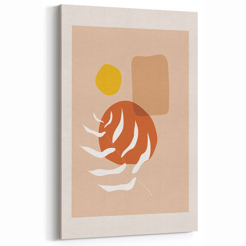Abstract Boho Wall Art | Earthy Bohemian Decor Canvas | Artistic Print