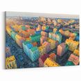 Ukraine Art Prints – Vibrant Colorful Buildings, Urban Cityscape Wall Art
