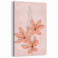 Floral Boho Wall Art | Soft Bohemian Decor Canvas | Artistic Print