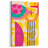Bold Abstract Boho Wall Art | Vibrant Bohemian Decor Canvas | Artistic Print