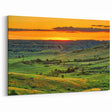 North Dakota Sunset Over Hills - Scenic Landscape Art & Canvas Prints