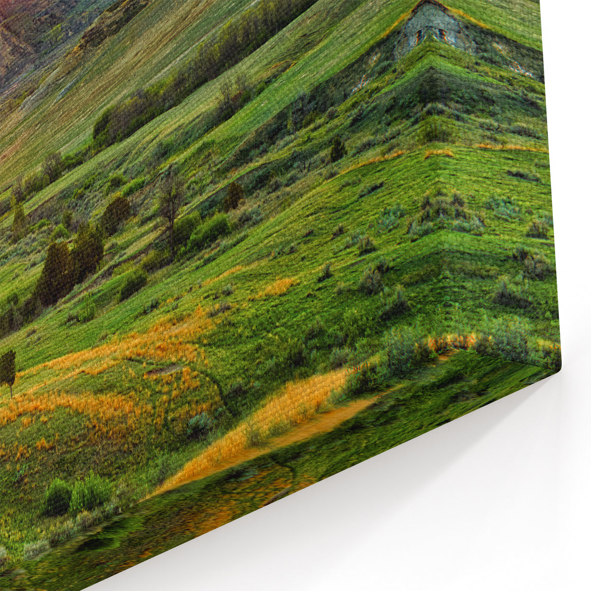 North Dakota Sunset Over Hills - Scenic Landscape Art & Canvas Prints