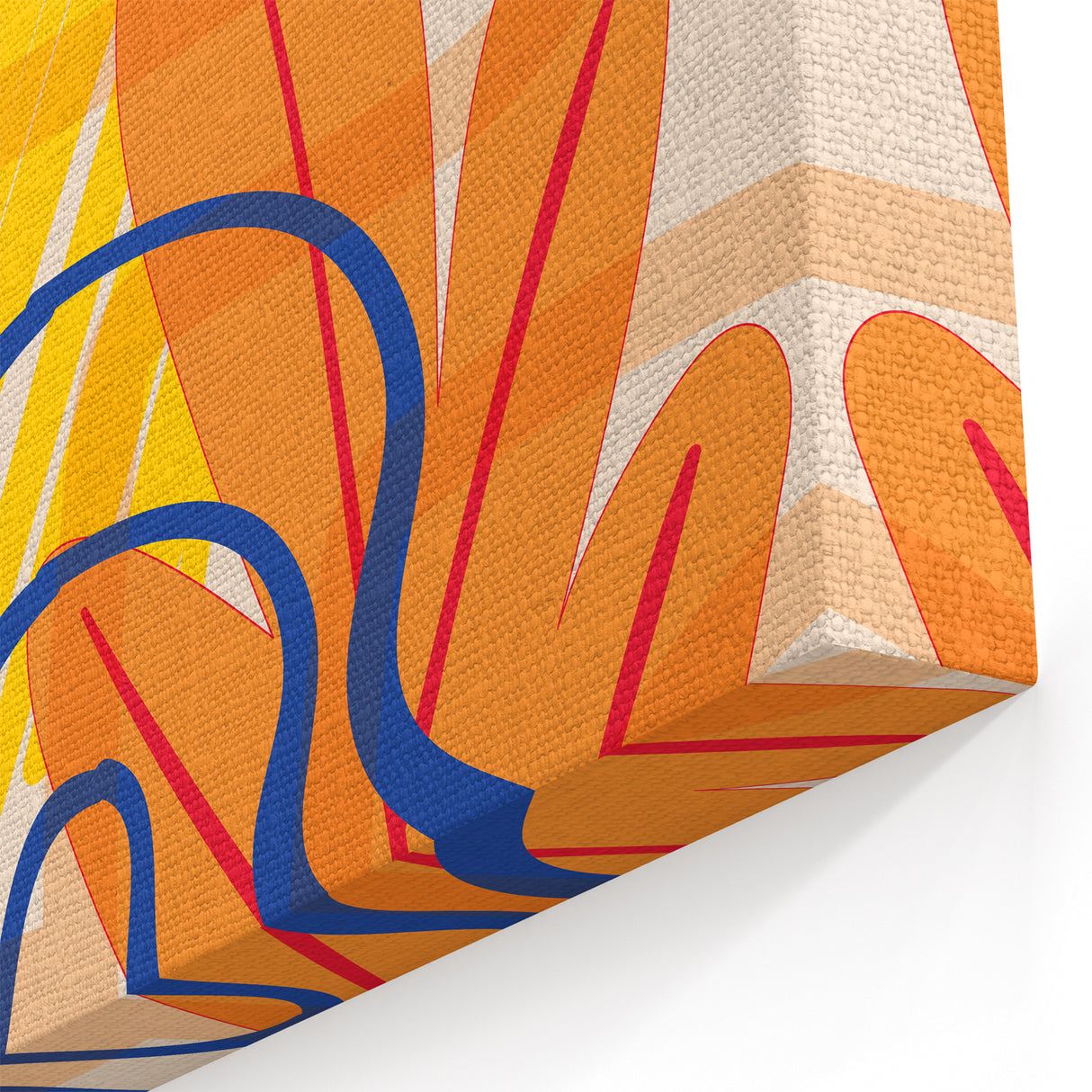 Vibrant Abstract Boho Wall Art | Eclectic Bohemian Decor Canvas | Print