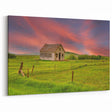 Rustic Barn at Sunset - North Dakota Scenic Art and Canvas Prints