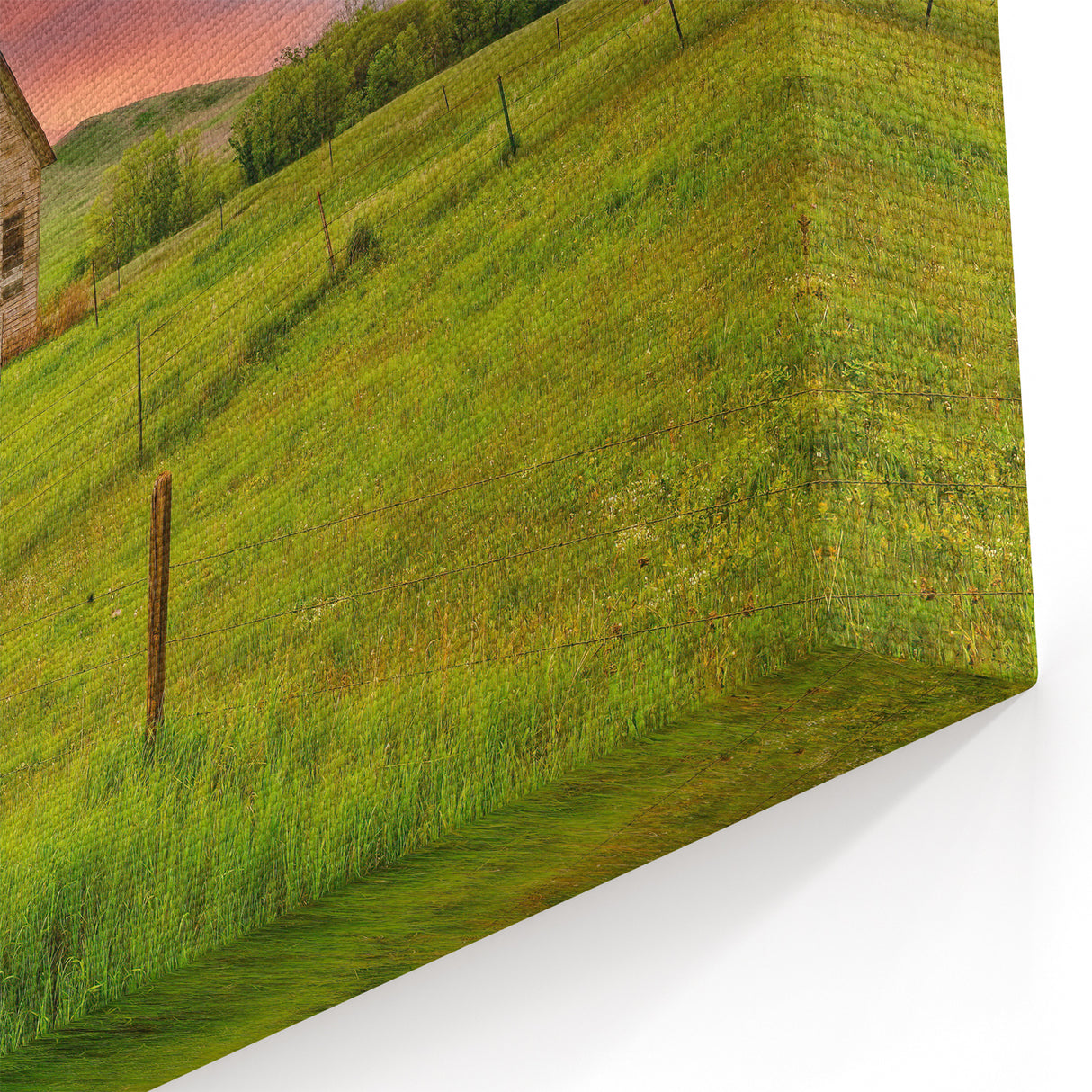 Rustic Barn at Sunset - North Dakota Scenic Art and Canvas Prints