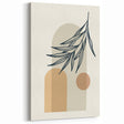 Boho Leaf Arch Wall Art | Minimalist Botanical Print for Cozy Spaces