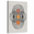 Bohemian Wall Art | Geometric Boho Decor Canvas | Artistic Abstract Print