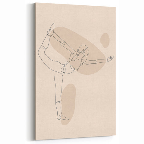 Bohemian Wall Art | Minimalist Boho Decor Canvas | Elegant Line Art Print