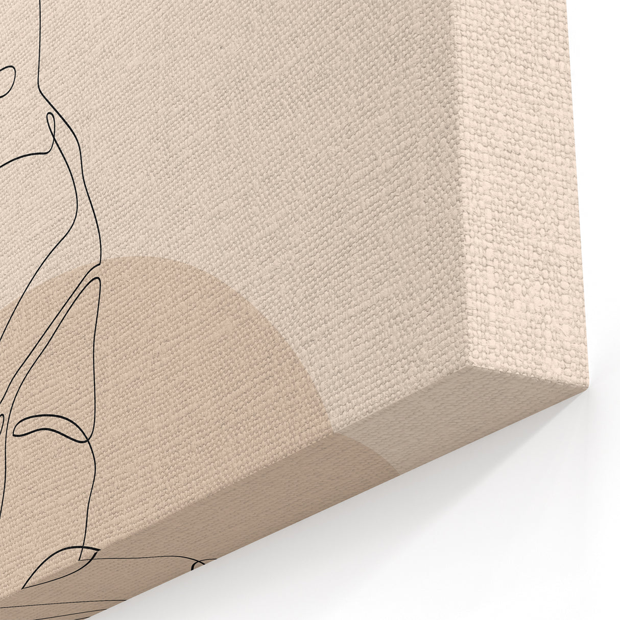 Bohemian Wall Art | Minimalist Boho Decor Canvas | Yoga Line Art Print