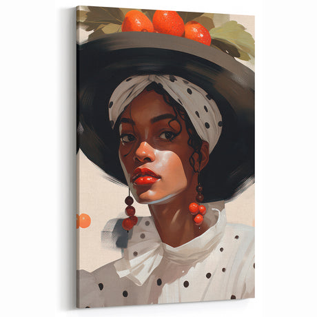 Maximalist Wall Art - Eclectic Bold Portrait for Vibrant Home Decor