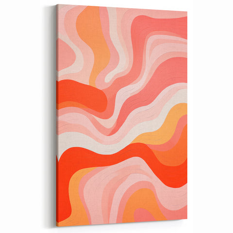 Maximalist Wall Art - Bold Abstract Waves for Eclectic Home Decor