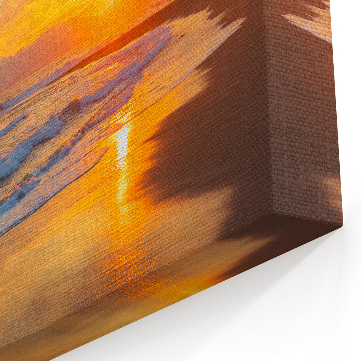Andalucía Landscape Art - Sunset Beach Scene with Rocky Shore