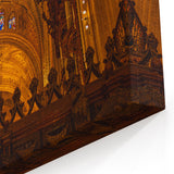 Andalucía Canvas Prints - Ornate Cathedral Ceiling and Stained Glass