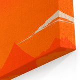 Maximalist Wall Art - Bold Sun and Mountain Abstract for Vibrant Decor