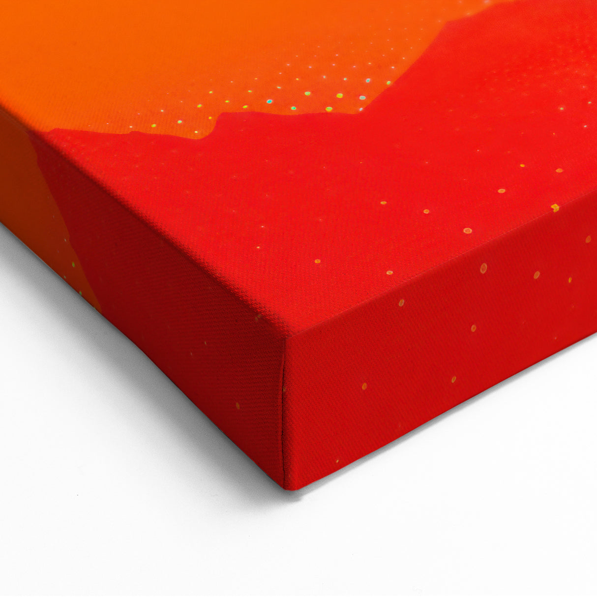 Maximalist Wall Art - Bold Sun and Mountain Abstract for Vibrant Decor