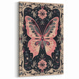 Scandinavian Wall Decor | Nordic Butterfly Art Print in Pink and Gray