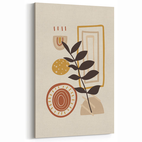 Bohemian Wall Art | Modern Eclectic Print | Boho Chic Abstract Canvas