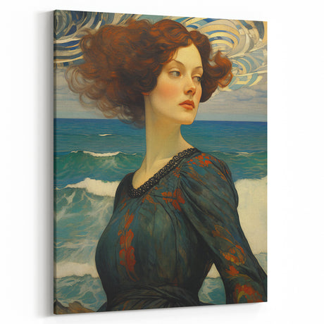 Vibrant Electric Wall Art – Abstract Electric Painting of Ocean Beauty