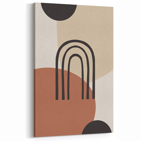 Bohemian Wall Art | Minimalist Arch Print | Modern Boho Decor Canvas