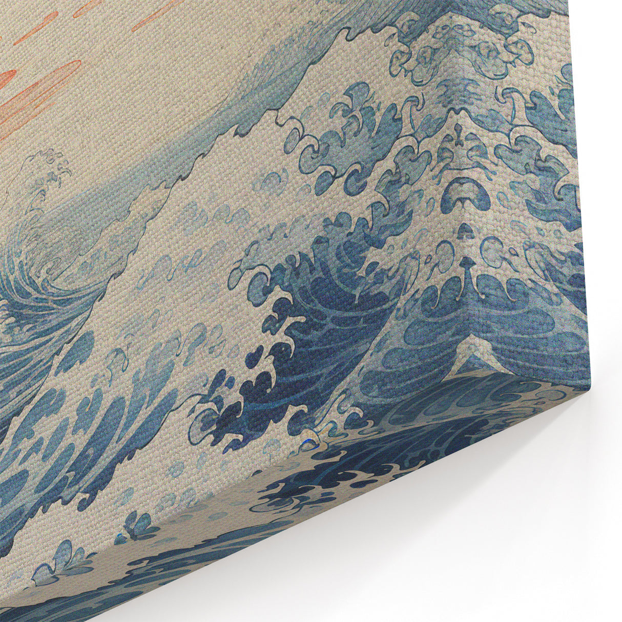 Electric Ocean Waves Wall Art – Abstract Vibrant Electric Art Print