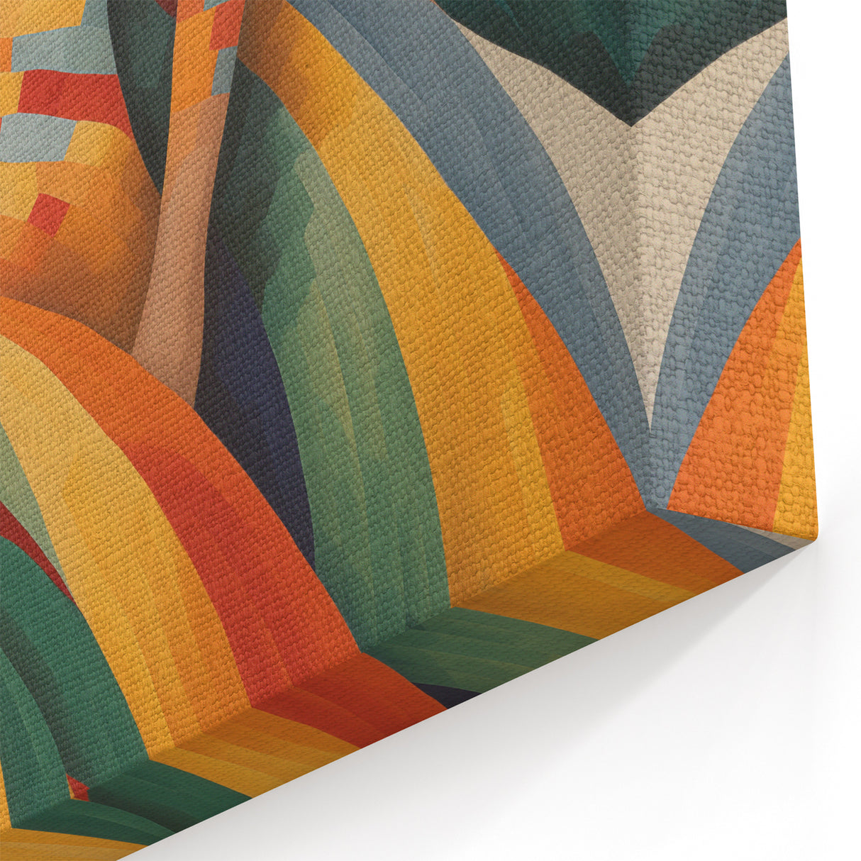 Electric Wall Art – Vibrant Abstract Painting of Colorful Flowing Figures