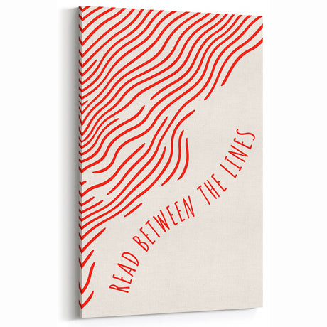 Electric Wall Art – Modern Abstract Electric Print with Red Line Art