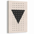 Boho Wall Art | Geometric Triangle Print | Modern Minimalist Canvas