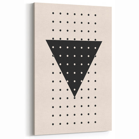 Boho Wall Art | Geometric Triangle Print | Modern Minimalist Canvas