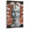 Electric Wall Art – Surreal Portrait with Clouds Electric Art Print