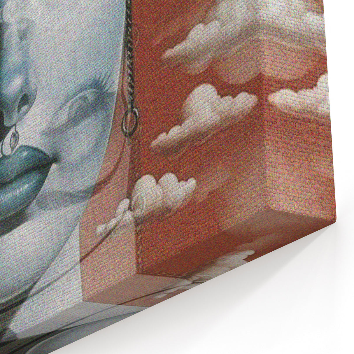 Electric Wall Art – Surreal Portrait with Clouds Electric Art Print