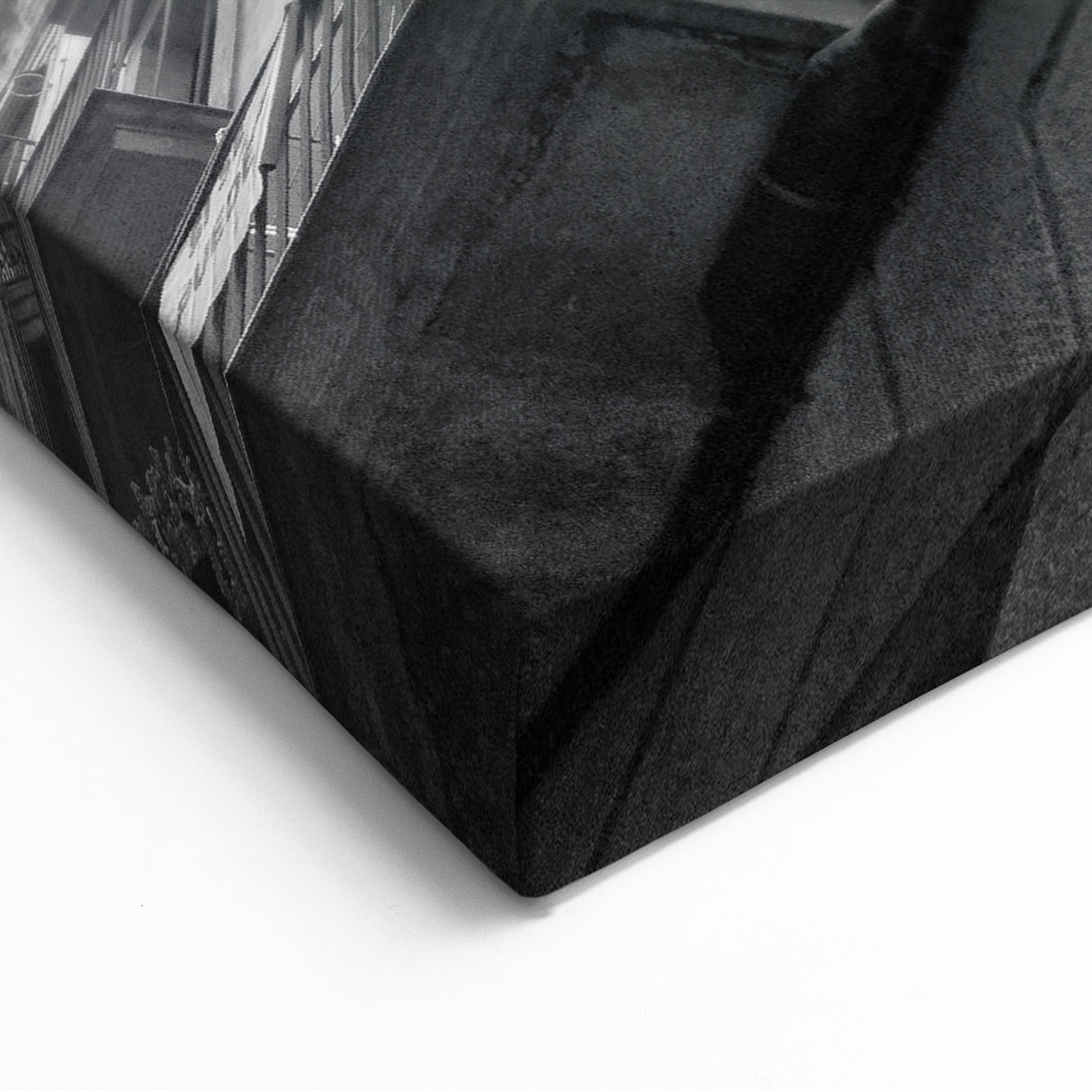 Barcelona Canvas Prints - Urban Architectural Perspective in Black & White