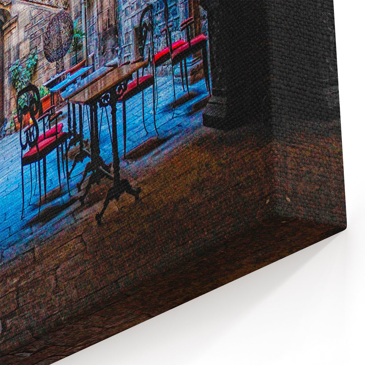 Barcelona Cityscape Art - Hidden Courtyard in the Gothic Quarter