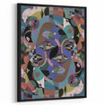 Electric Wall Art: Multi-Dimensional Abstract Face - Modern Electric Decor