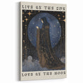 Electric Wall Art: Live by the Sun, Love by the Moon - Modern Decor