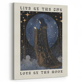 Electric Wall Art: Celestial Moon Goddess - Modern Electric Decor