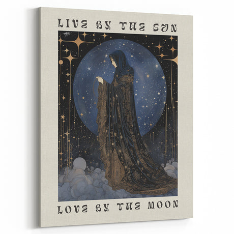 Electric Wall Art: Celestial Moon Goddess - Modern Electric Decor